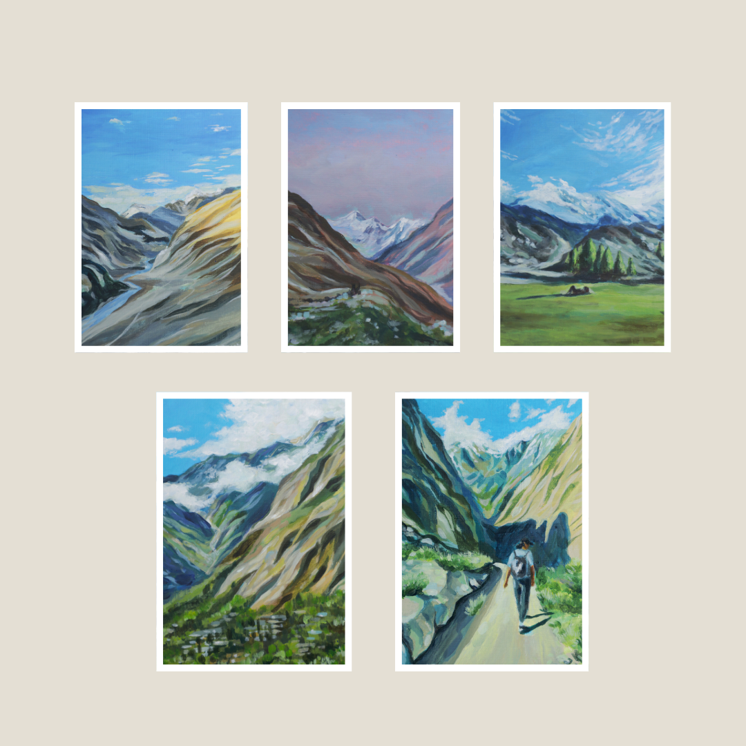 Postcard paintings