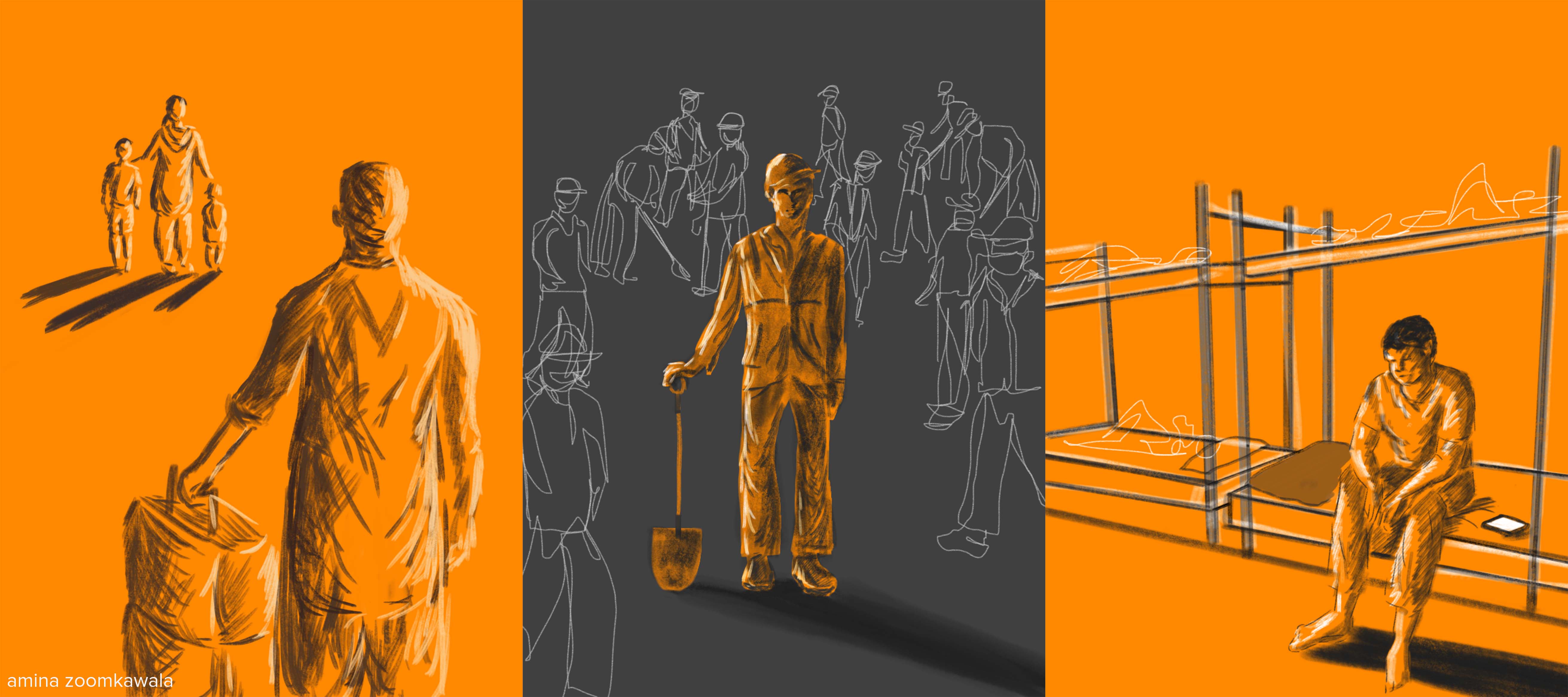 Digital Illustrations for SELMA Project with Aga Khan University & University College London