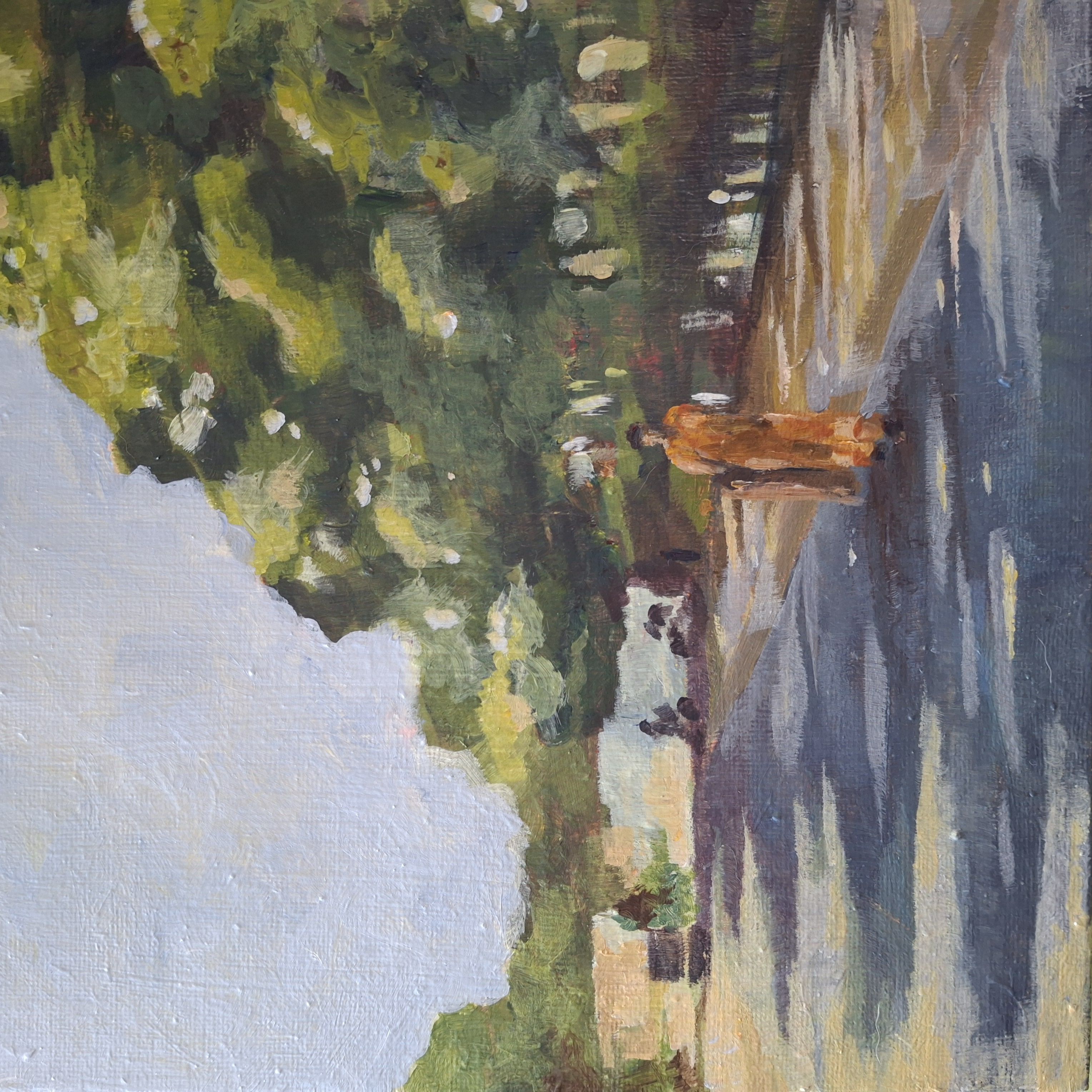 Acrylic on canvas panel, 8x8 inches