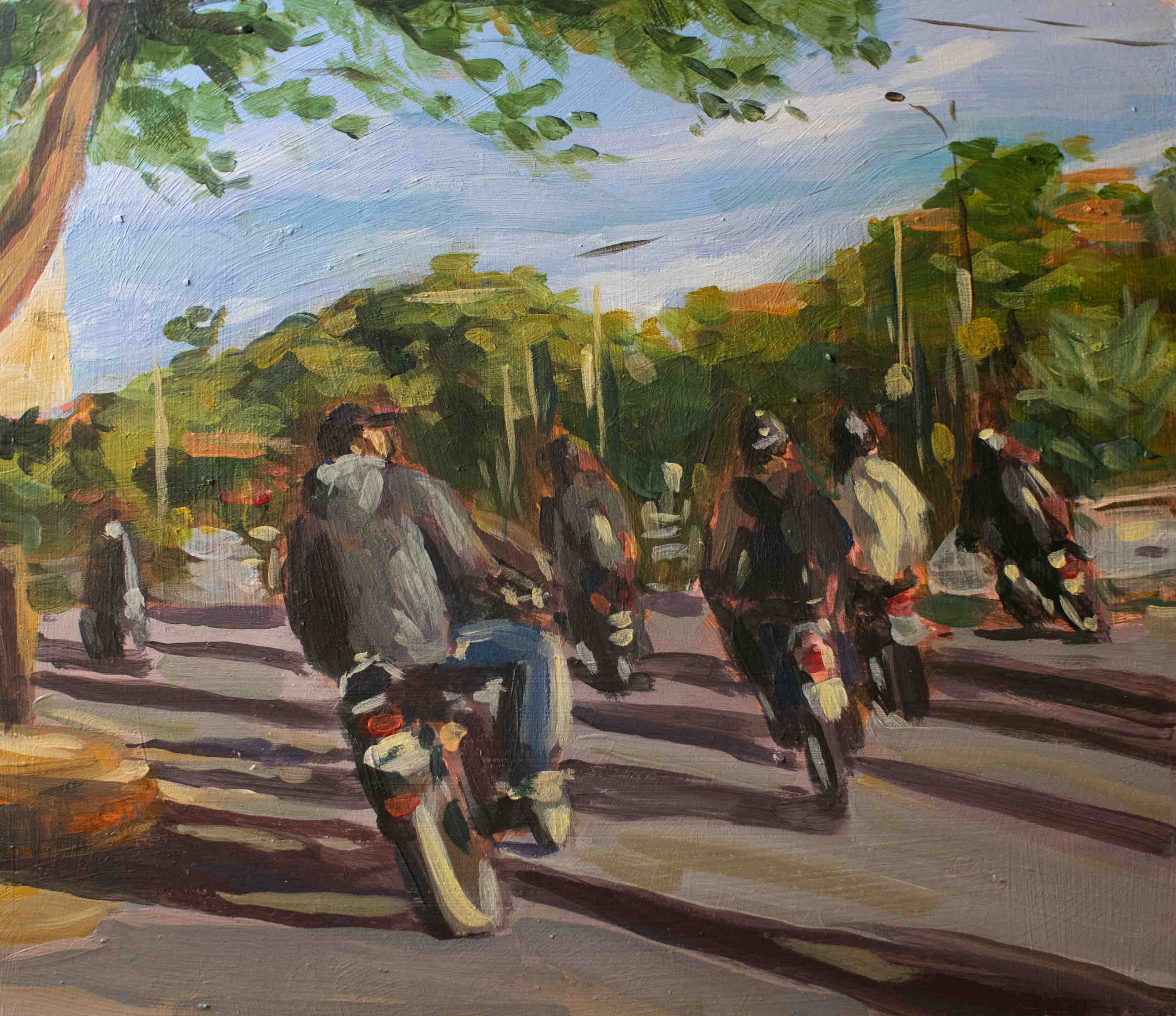 Acrylic on board, 5.5x6.5 inches