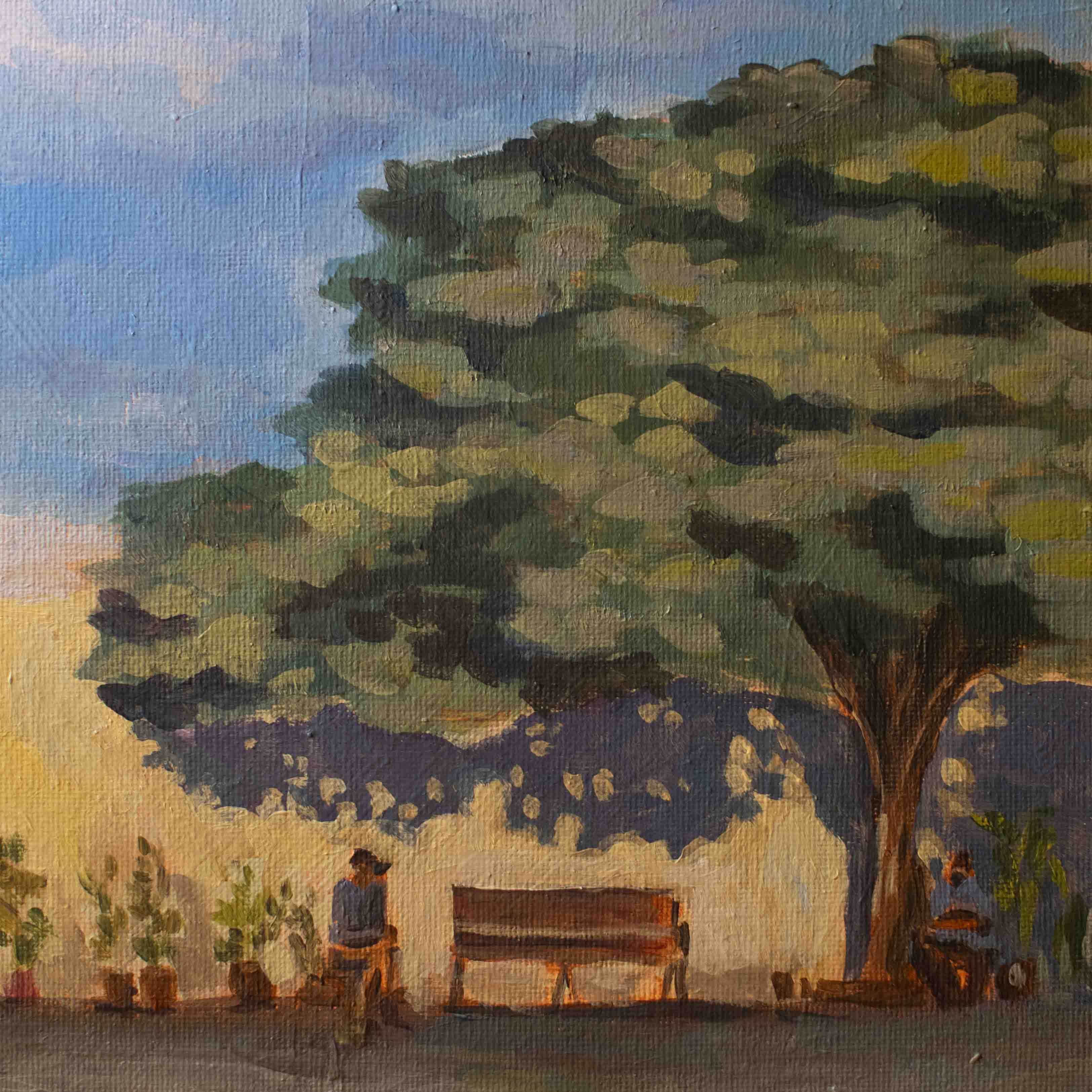 Acrylic on canvas panel, 8x8 inches
