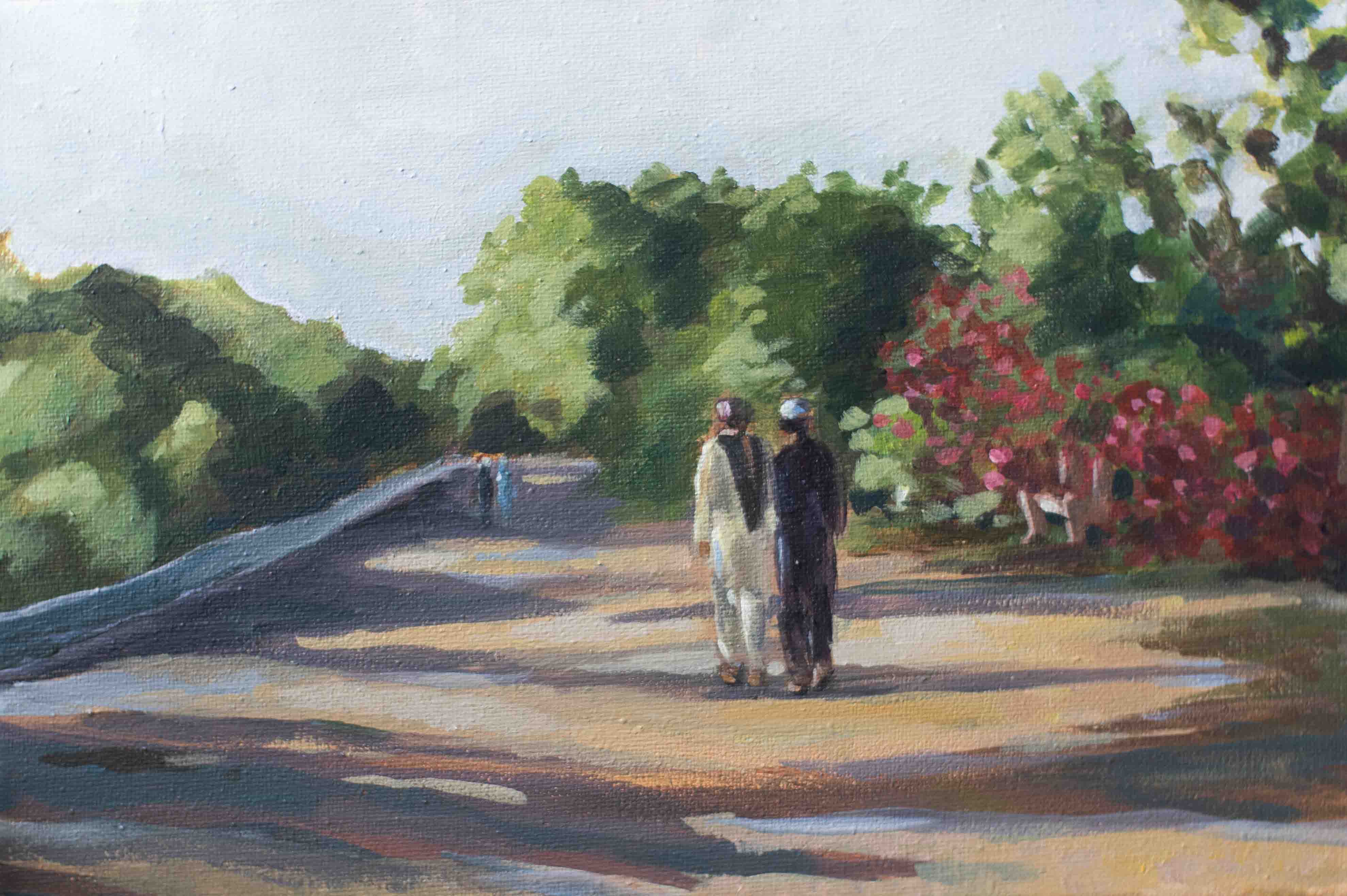 Acrylic on canvas, 7.5x12 inches