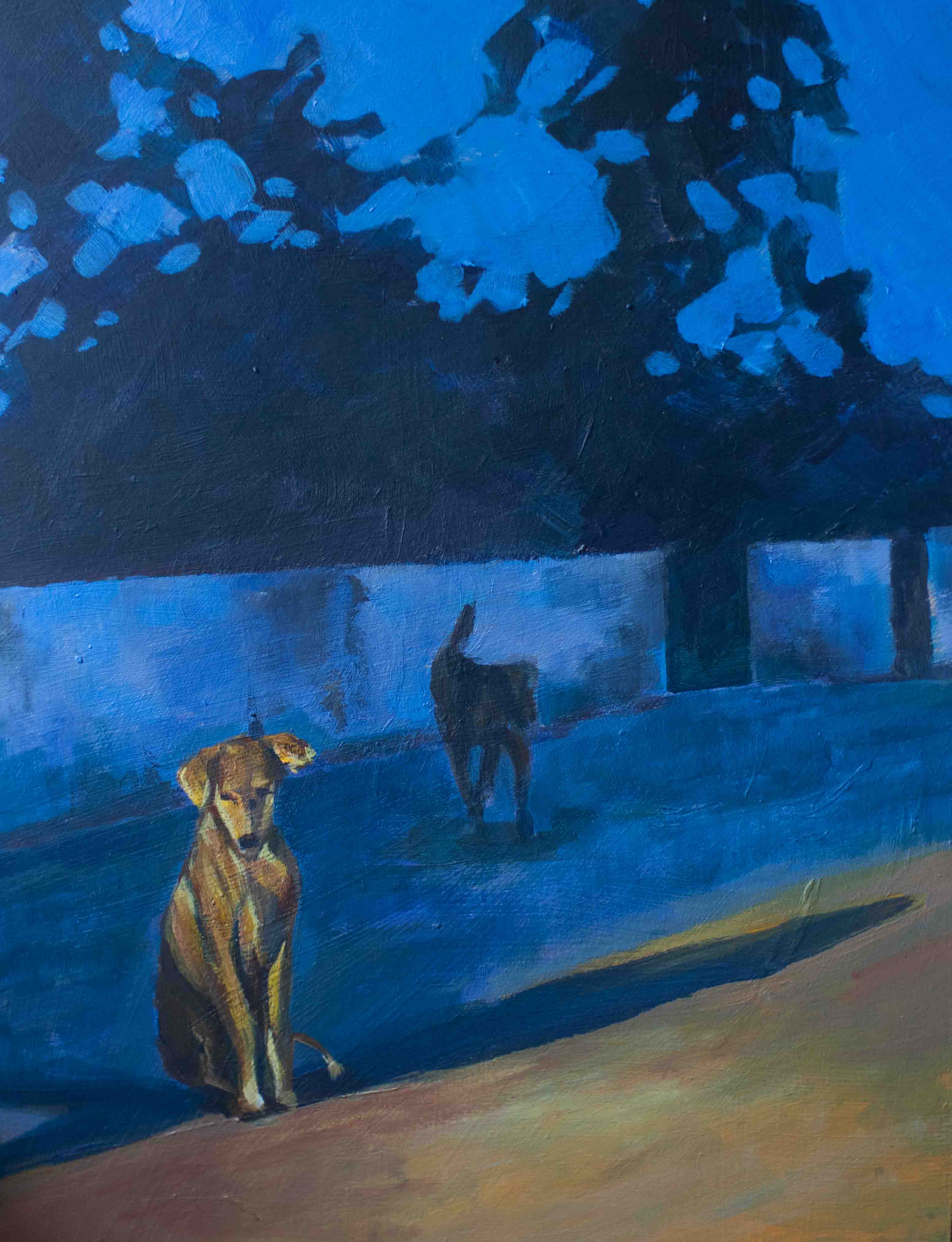 Acrylic on wood panel, 9x12 inches